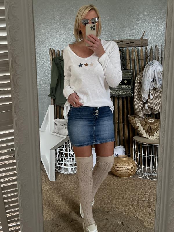 Jupette jean california Au Ch teau De Sable Boutique en ligne