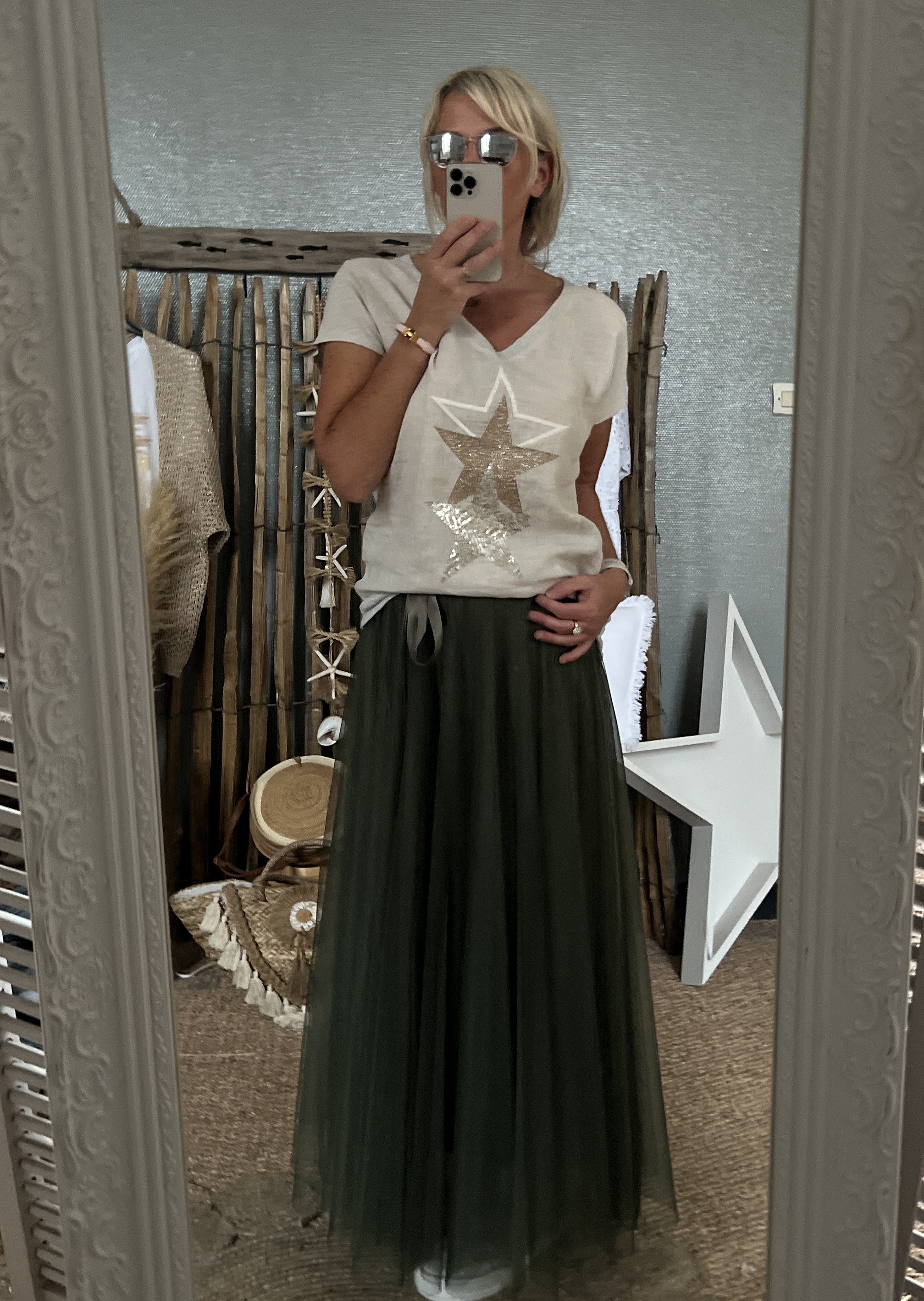 Jupe tulle kaki deals