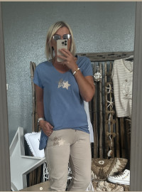 Tshirt CDS bleu jean