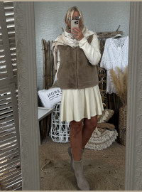 Echarpe star beige