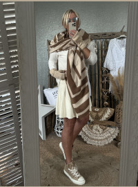Echarpe CDS beige