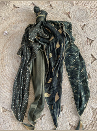 Echarpe Patch kaki