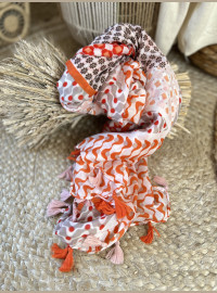 Echarpe orange
