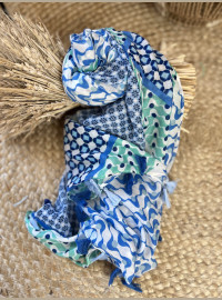 Echarpe bleu