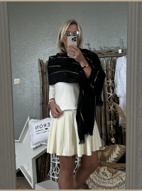 Echarpe CDS noire lurex