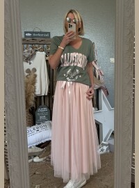 Jupe tulle rose