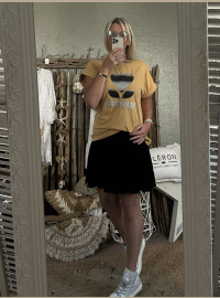T-shirt amour jaune