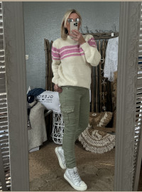 Pantalon cargo kaki
