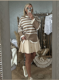 Pull CDS caramel écru