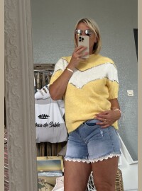 Pull jaune CDS