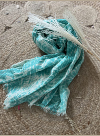 Echarpe turquoise