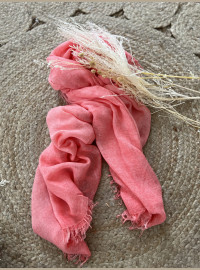 Echarpe cds corail fluo