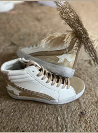 Basket CDS beige doré