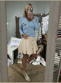 T-shirt cœurs baby blue