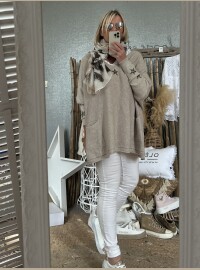 Pull CDS oversize beige