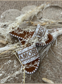Sandale Amore blanche