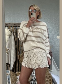 Pull amour beige