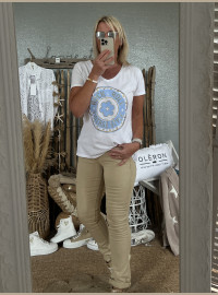 T-shirt CDS blanc ciel