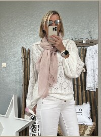 Echarpe  CDS rose poudré