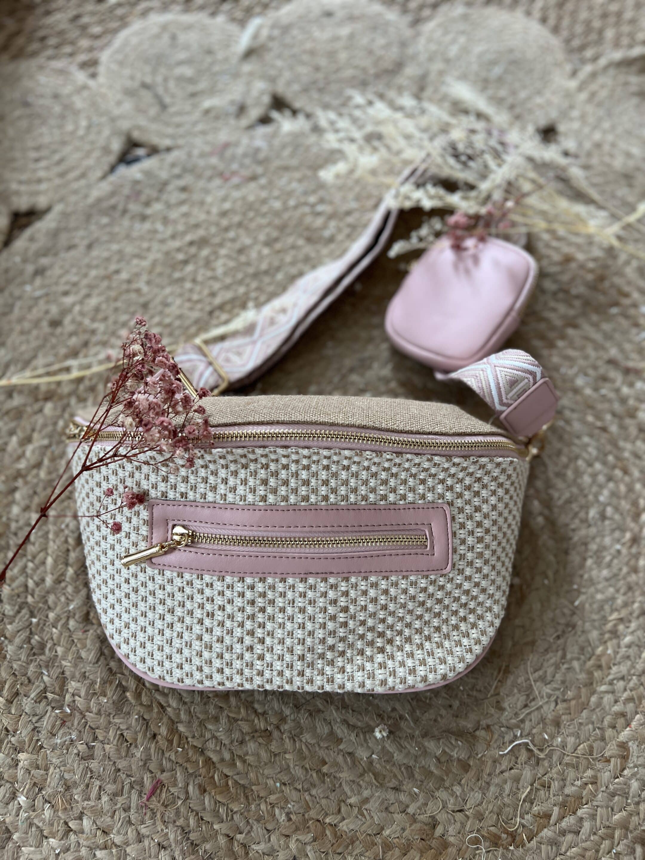 Sac banane rose baby Au Chateau De Sable Boutique en ligne pour femme
