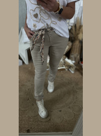 Pantalon chino taupe