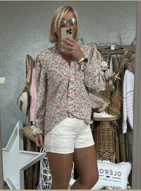 Short broderie blanc