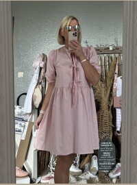 Robe noeuds rose
