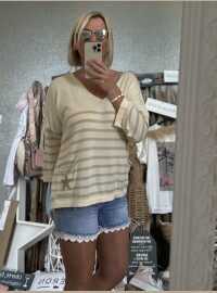Pull star oversize beige