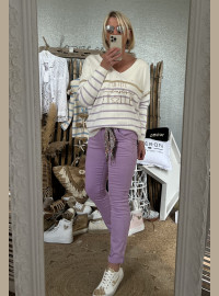 Pantalon chino parme