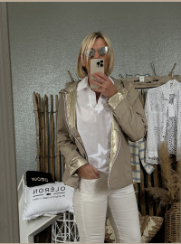 Blouson beige or réversible