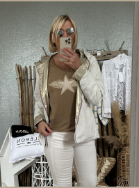 Blouson blanc gold reversible