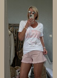 T-shirt California blanc