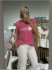 T-shirt cds rose