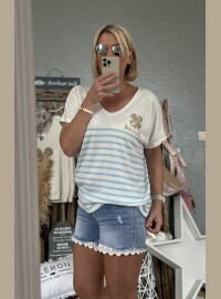Marinière Melle baby blue