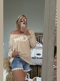 Pull CDS oversize beige