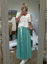 Jupe tulle turquoise