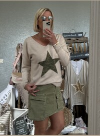Pull star kaki lurex
