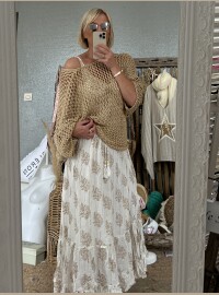 Pull maille lurex oversize