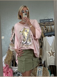 T-shirt CDS oversize rose baby