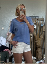 Top fish bleu jean