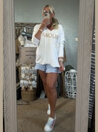 Short vichy bleu