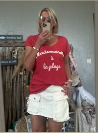 T-shirt CDS framboise