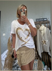 T-shirt cœur flower