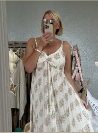 Robe cds blanche lurex