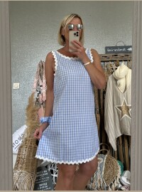 Robe Vichy bleu