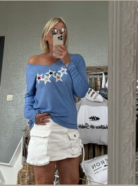 Pull starlette bleu royal
