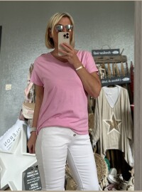 Tshirt noeuds dos rose