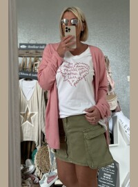 Gilet rose star