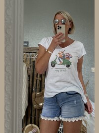 T-shirt vespa vert