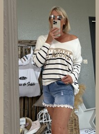Pull j’adore CDS marine
